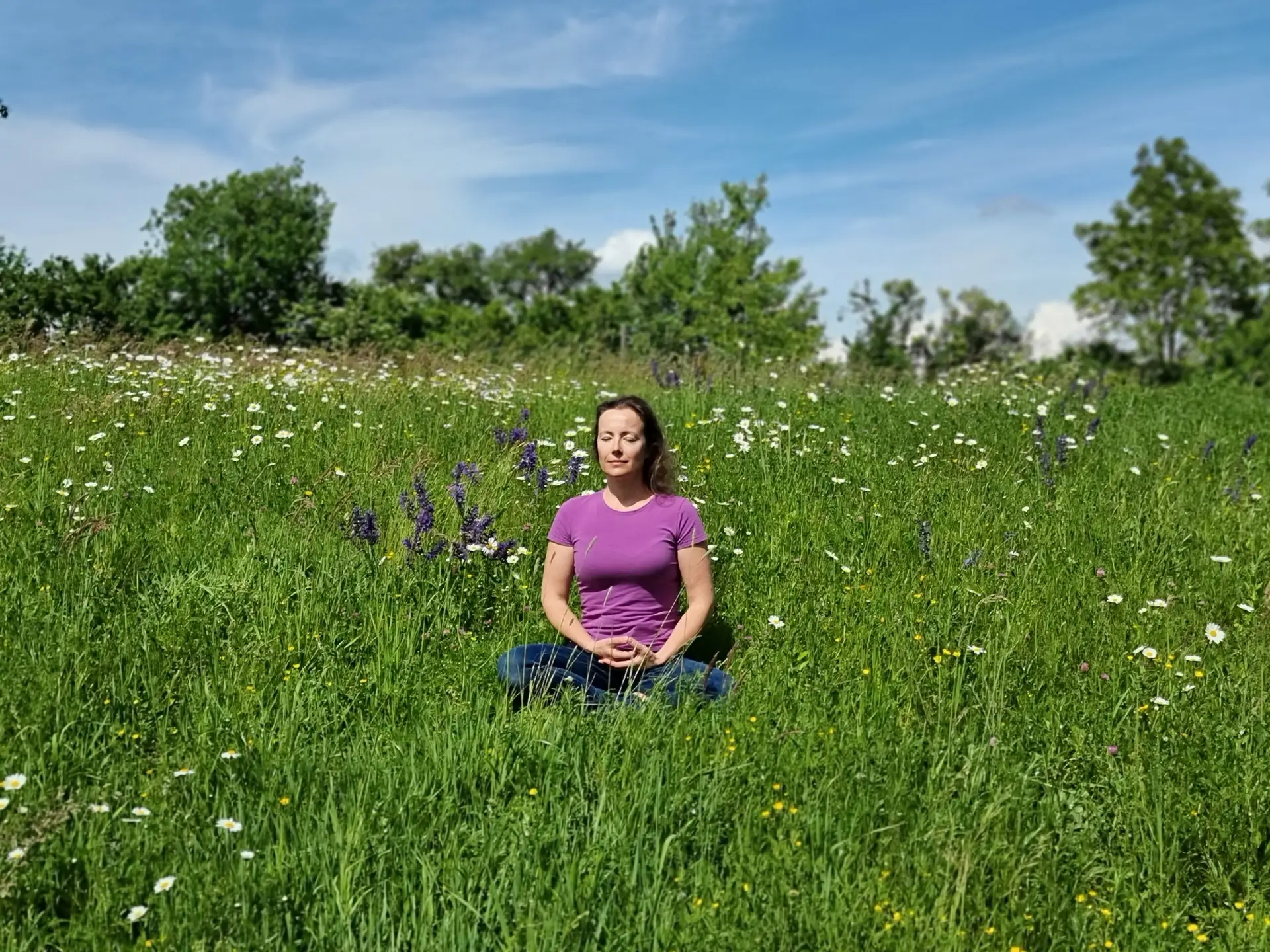 Qigongmeditation in der Wiese 2